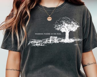 Poisoning Pigeons in the Park Shirt - Tom Lehrer Dark Humor Tee - Vintage Aesthetic Funny Graphic Tee - Satire Music Fan Gift Shirt