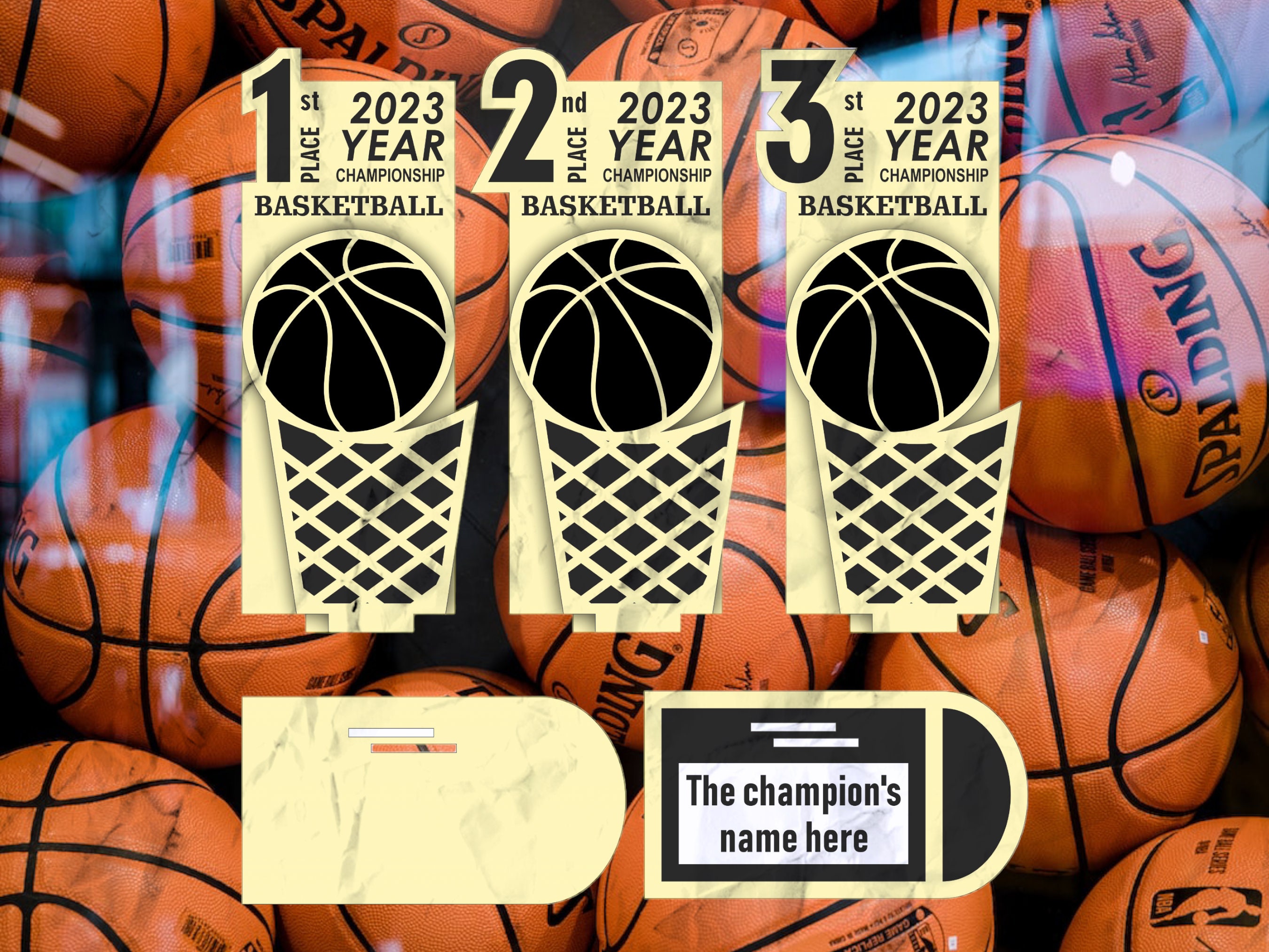Basketball Presentation Awards - CDR, Ai, SVG, DFX Cut File - Instant ...