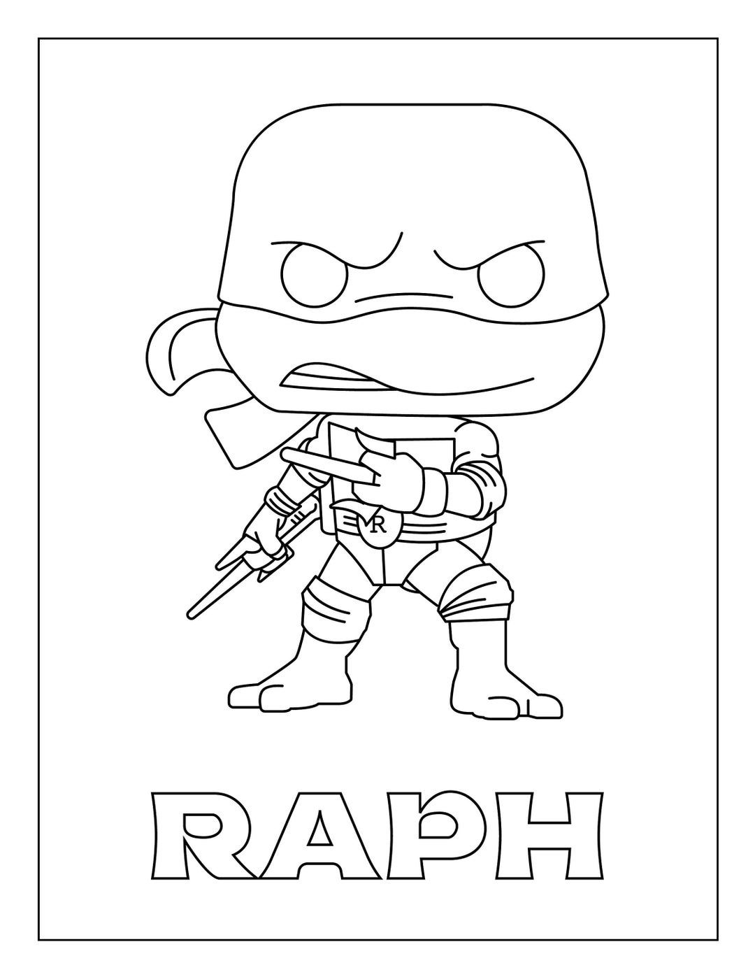 Ninja Turtle Coloring Page - Ultra Coloring Pages