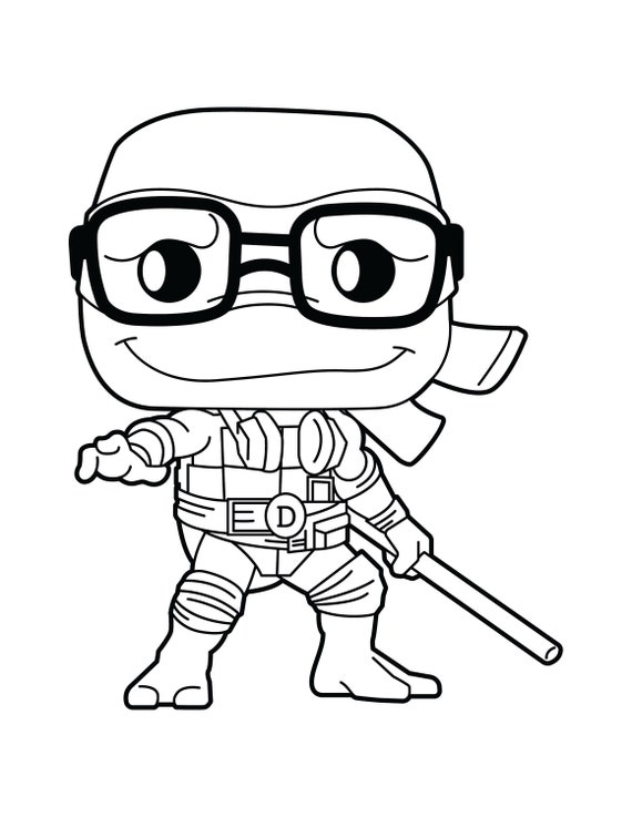 Ninja Turtle Coloring Page - Ultra Coloring Pages