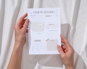 Vision Board & Goal Planner: Inspiration Pic Kit (PDF, A4/US Letter)