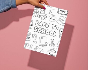 Zurück in die Schule Aktivitäten-Heft: 16 bedruckbare Seiten, Wortspiele (Digitaler Download)