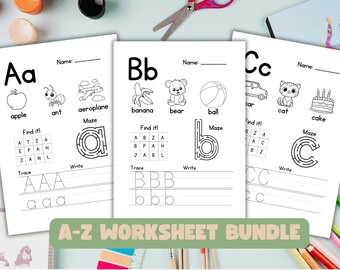 Alphabet Tracing Worksheet: ABC Learning Activity for Preschoolers (PDF Download)