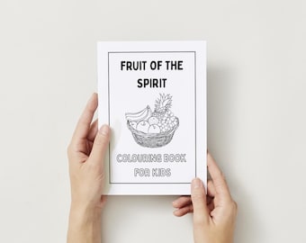Fruit of the Spirit Coloring Book for Kids | Christian Bible Coloring Pages | Galatians 5:22–23 | Sunday School Printable