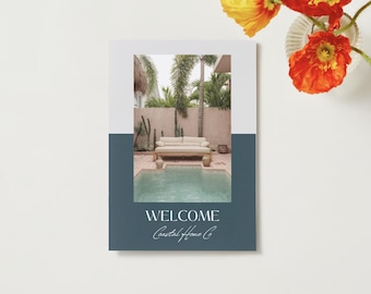 Airbnb Welcome Book Canva Template: Vacation Rental Guide (A4) (Digital Download)