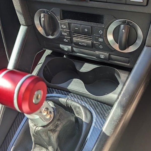 Audi A3/S3/RS3 8P 3D Printable Cup Holder (IMPORTANT: This is NOT a physical object, please read the description!)