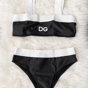 Buy Louis Vuitton Bra Set Women Personalized Sports Underwear Logo Print  Lace Bikini Swimsuit Beachwear LV Swimsuit Two-piece S-XL ｜Two piece  swimsuit-Fordeal