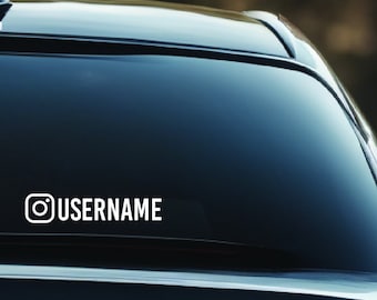 TWEE INSTAGRAM GEPERSONALISEERDE autosticker sticker venster bumper nieuwigheid