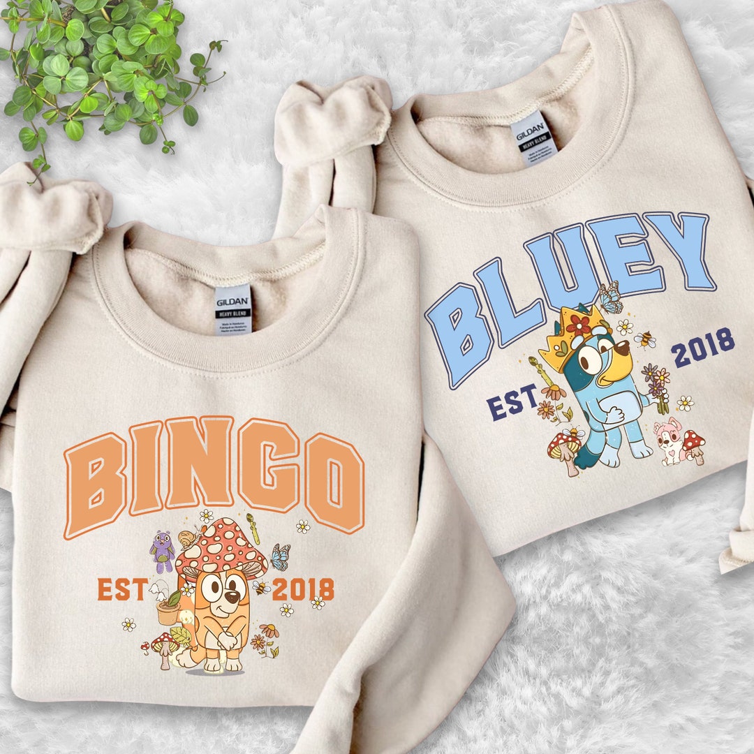 Bluey Bingo Birthday Shirt Bluey Family Birthday Tees Bluey Etsy