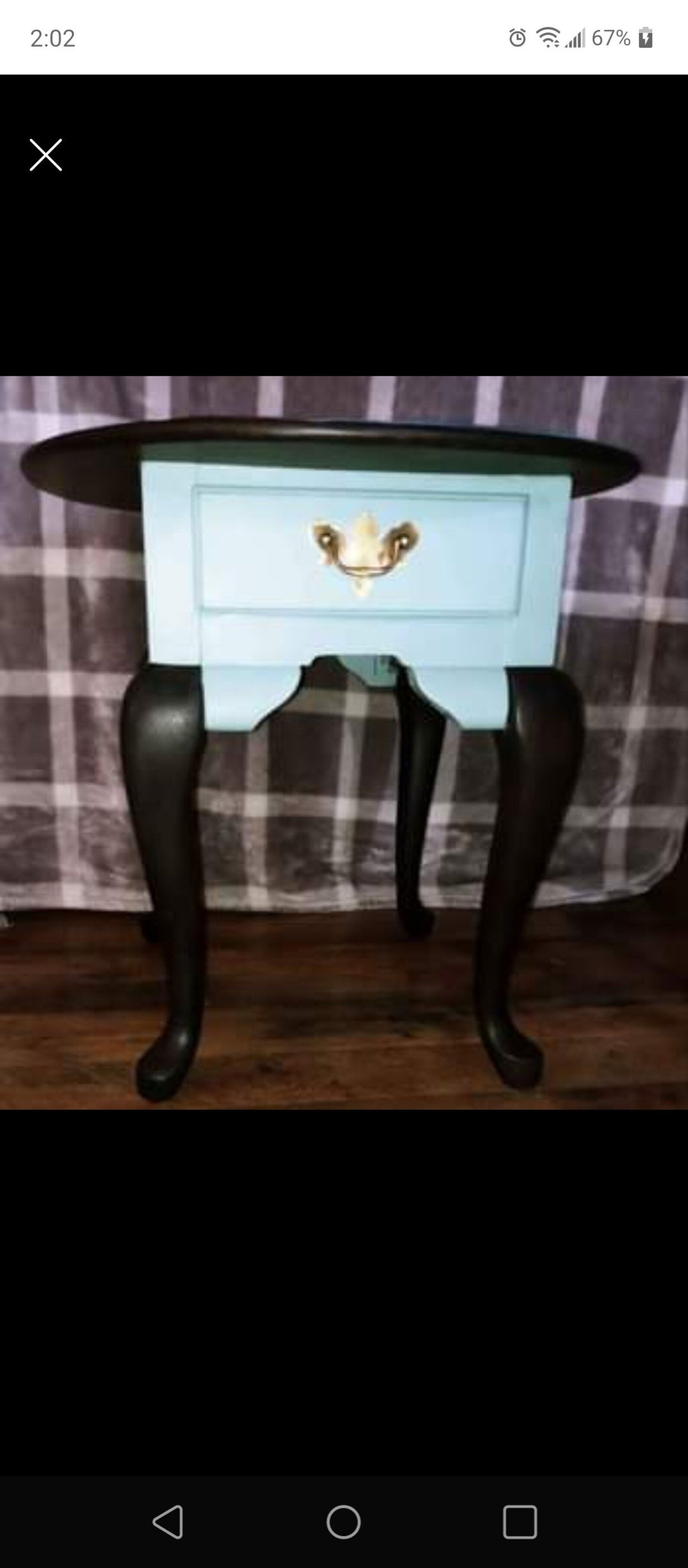 Vintage Broyhill Queen Anne Style Solid Oak Side Table. Etsy