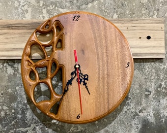 Wooden round clock | Wooden Clock Handmade | Wooden Clock for Wall (V02)