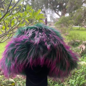 Beautiful premium quality big fluffy faux fur hat with a velvet lining new