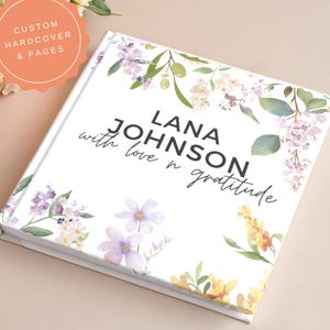 Diario personalizado para dama de honor, regalo de agradecimiento, regalo de boda, nombre personalizado, propuesta de dama de honor única, carta de regalo para mi hija