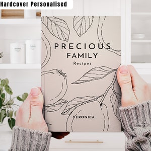 Cookbook Personalized Recipe Book Journal Customised with Name Gift for her Baking and Cooking recipes Gift for Someone who Loves to Cook