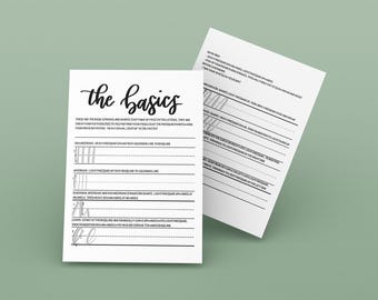 Brush Lettering 101 Workbook — Printable Hand Lettering Practice Sheets (Digital Download)