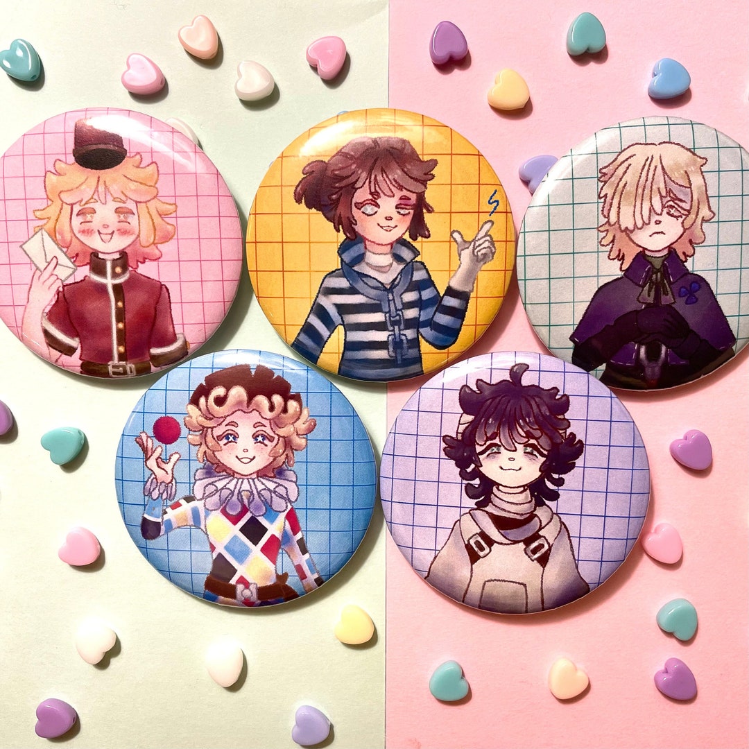 Identity V Buttons IDV Male Survivor Pin Badges Postman Prisoner