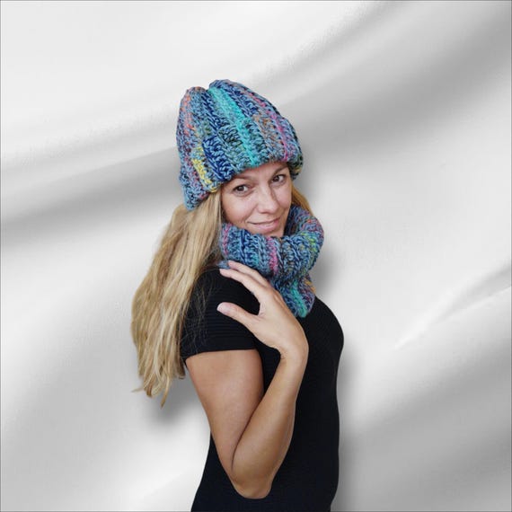 Crochet set hat and scarf cozy soft multi color 20+ Best Crochet Hat And Scarf Set Ideas - Pattern Center main image 4