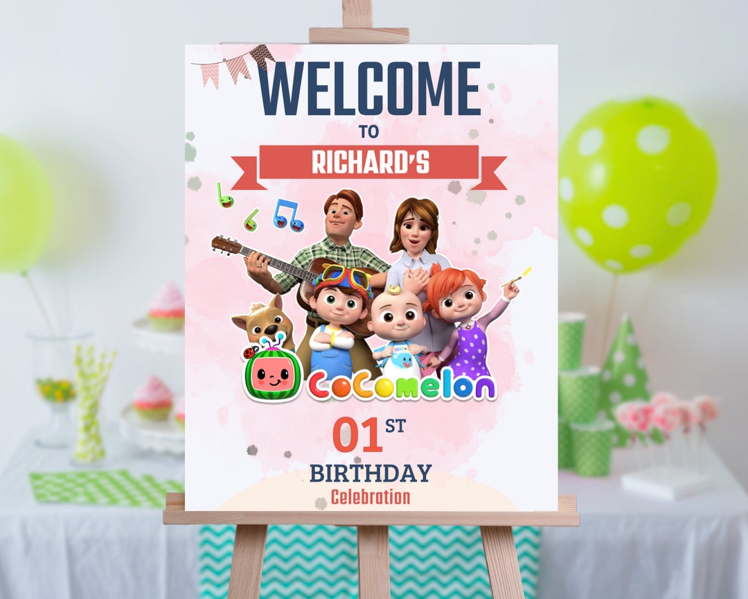 Coco Welcome Birthday Card Instant Download Canva Template Coco Welcome ...
