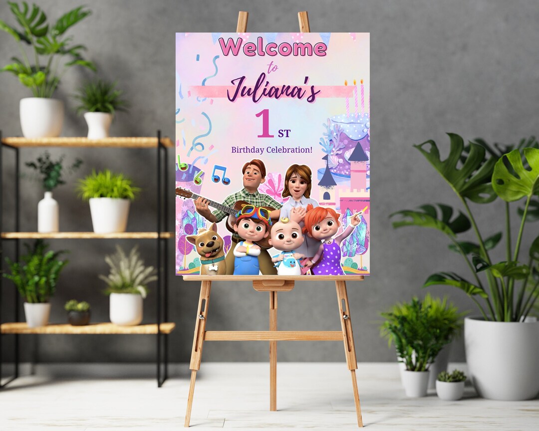 Coco Welcome Birthday Card Melon Instant Download Canva Template Coco ...