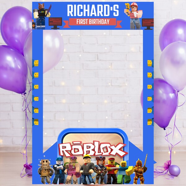 Personalized Roblox Photo Booth Kit, Interactive Party Entertainment, Ideal for Children's Birthday Parties, Creative Gamer Gift Gamer Birth