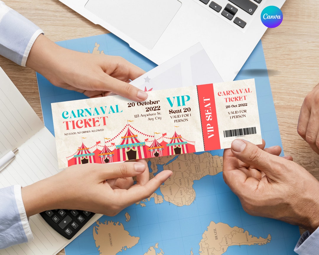 Personalised Concert Ticket, Event Ticket, Voucher, Souvenir Ticket