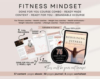 Fitness Mindset Coaching Program, Workbook, Ebook PLR Content
