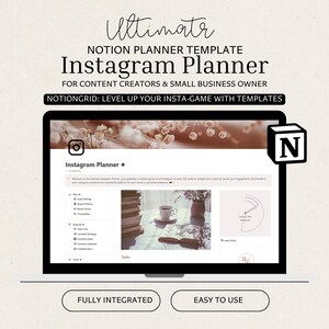 Notion Template Instagram Planner Notion Template Social Media Content Planner, Marketing Template for Influencer, Content Creator