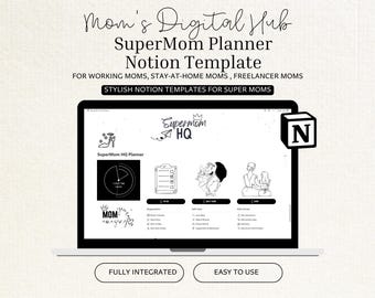 Mom Planner Notion Template, Family Organizer (Digital Download)