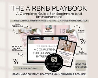 Airbnb Business Ebook – PLR Hosting Guide, Canva Template