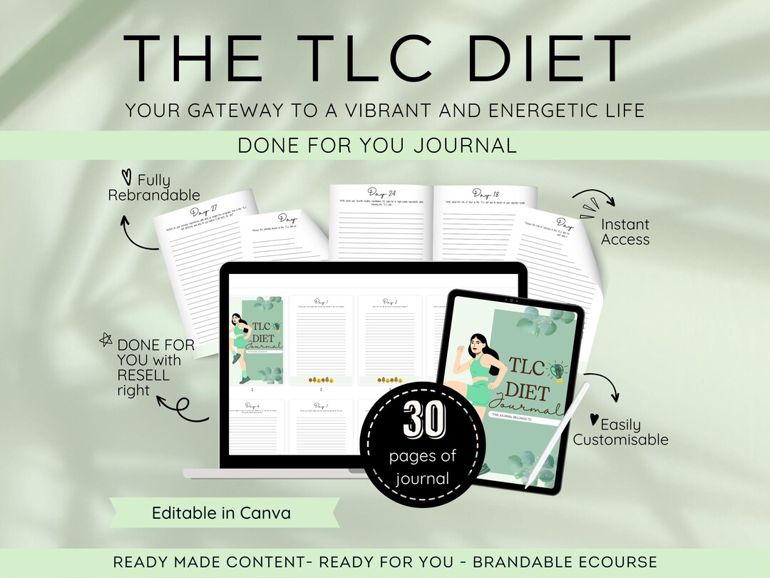 Tlc Programs TLC Diet Journal for Health Coaches, Done for You Coaching Program - Etsy