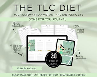 Journal de régime TLC pour coachs de santé, programme de coaching fait pour vous