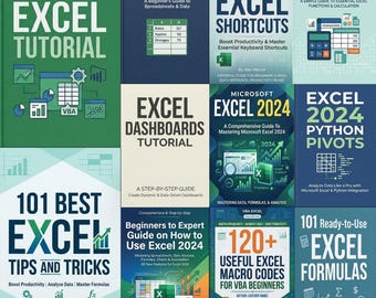 Microsoft Excel Mastery Bundle – 20 eBooks (Digital Download)