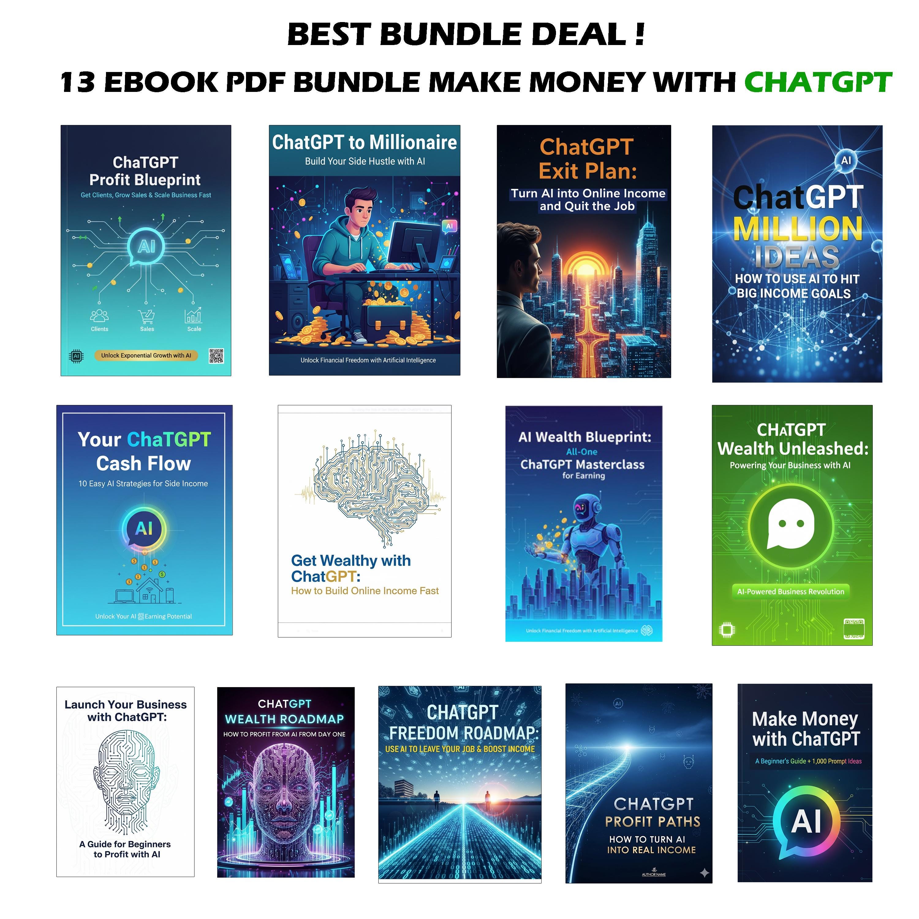 Chatgpt Income Bundle: 13 AI Guides for Beginners — Build Passive ...
