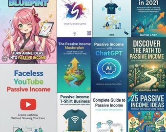 Paquete de 20 libros electrónicos sobre ingresos pasivos: Guía de automatización para Fiverr, Etsy y YouTube (Descarga digital)