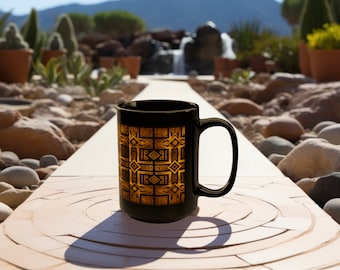 Taza sofisticada, taza de café elegante, taza de kava Legacy, estilo art déco, ejecutiva, regalo inspirador, cocina masculina, decoración del hogar, taza de café