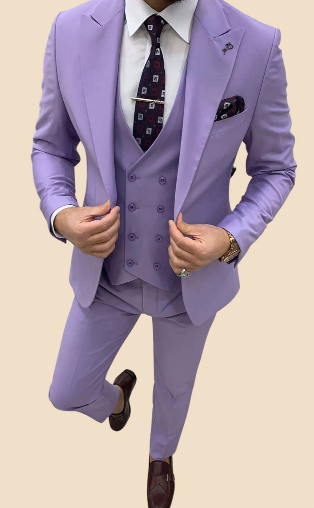 Light Purple Suit for Men Men Suit 3 Piece Bespoke for Men Etsy