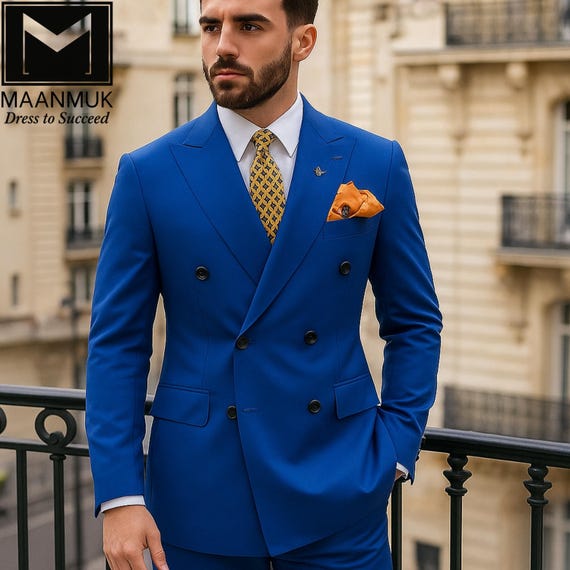 royal blue dress suit Men's Royal Blue Graphene 2 Piece Suit