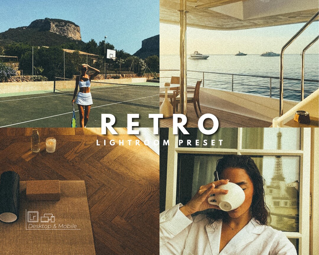 Retro Lightroom Preset, Vintage Film Aesthetic, 90s Inspired Filter ...