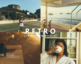 Retro Lightroom Preset, Vintage Film Aesthetic, 90s Inspired Filter, Warm Nostalgic Tones, Mobile & Desktop Photo Edit, Old Money Lifestyles