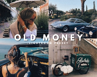 Old Money Lightroom Preset, Vintage Film Aesthetic (Mobile & Desktop)