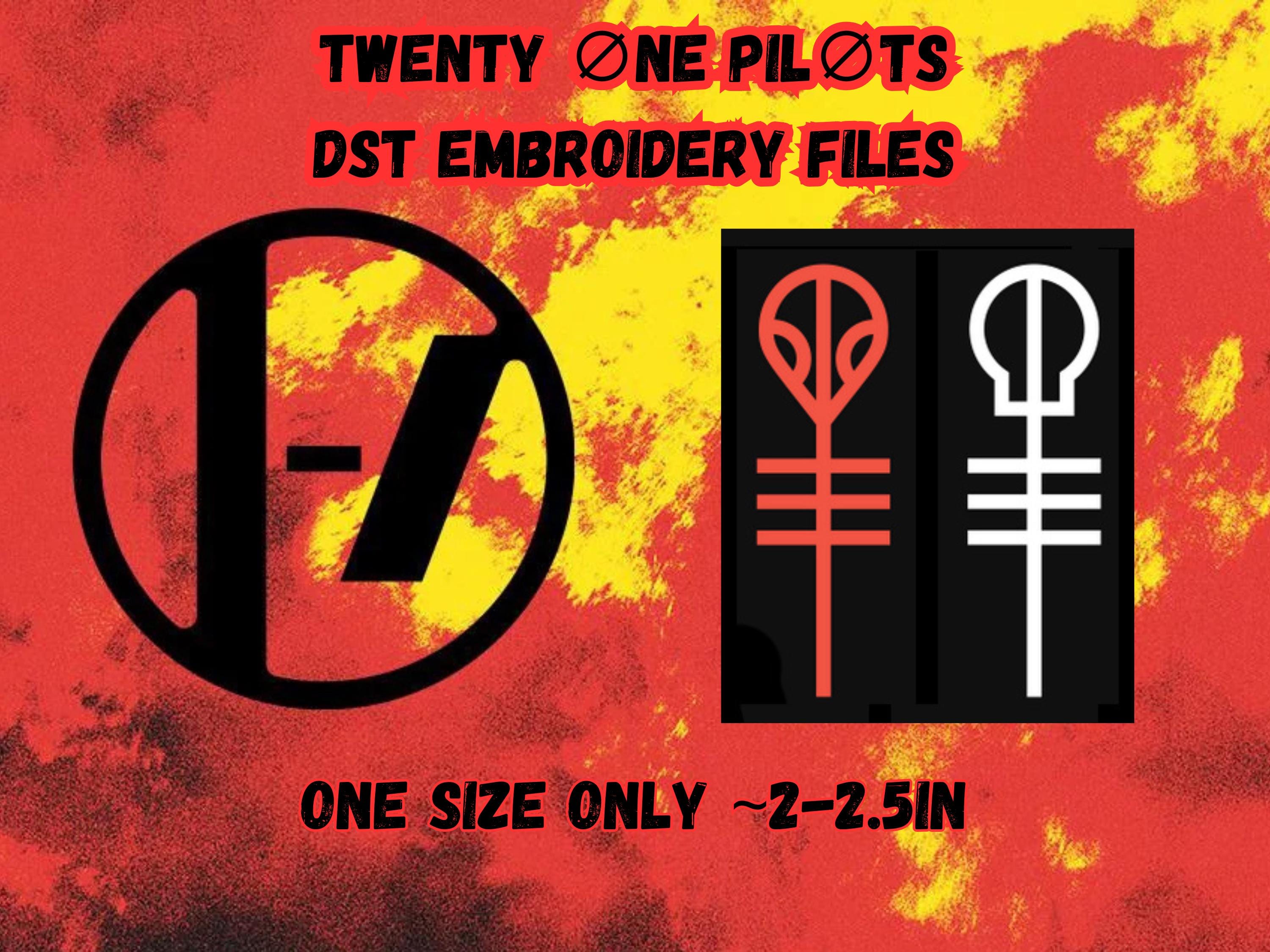 Twenty One Pilots DST Embroidery Machine Design Files | TOP Band Logo ...