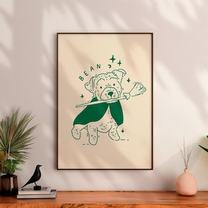 Retrato de perro de Halloween personalizado Arte de mascota mal dibujado personalizado Arte de mascota personalizado Arte de pared de mascota espeluznante Pérdida de mascota Caricatura de perro Regalo para amantes de los perros