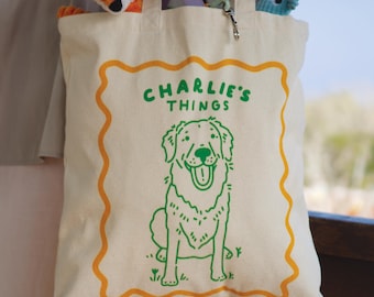 Bolsa de mano personalizada para mascotas, bolsa de lona con retrato de mascota y nombre de mascota, bolsas con cara de perro, bolsa de mano para mamá de perro, regalo para amantes de los perros, pérdida de mascota, Día de la Madre