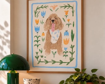Custom Watercolor Pet Portrait Print Hand-drawn from your Photo, Gift for Pet Lovers Cat print