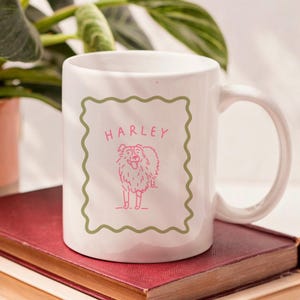 Custom pet mug Cartoon pet mug personalised Pet gift Custom dog portrait gift Custom dog gifts Badly drawn pet portrait mug Gift for dog mom