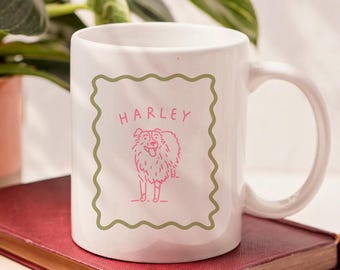 Personalisierter Haustier Becher Cartoon Haustier Becher personalisiert Haustier Geschenk Personalisierter Hund Portrait Geschenk Personalisierter Hund Geschenke