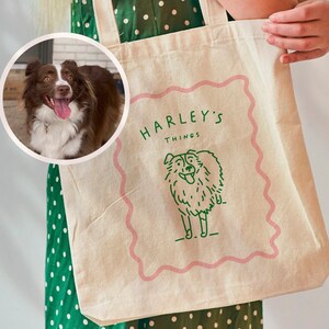Dog Stuff Tote Bag Custom Dog Portrait Dog Things Pet Owner Gift Custom Pet Gifts for Owners Personalized Dog Gifts Pet Lover Gift for Pet Etsy
