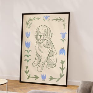 Custom Watercolor Pet Portrait: Modern Dog Memorial Art (Digital Download)