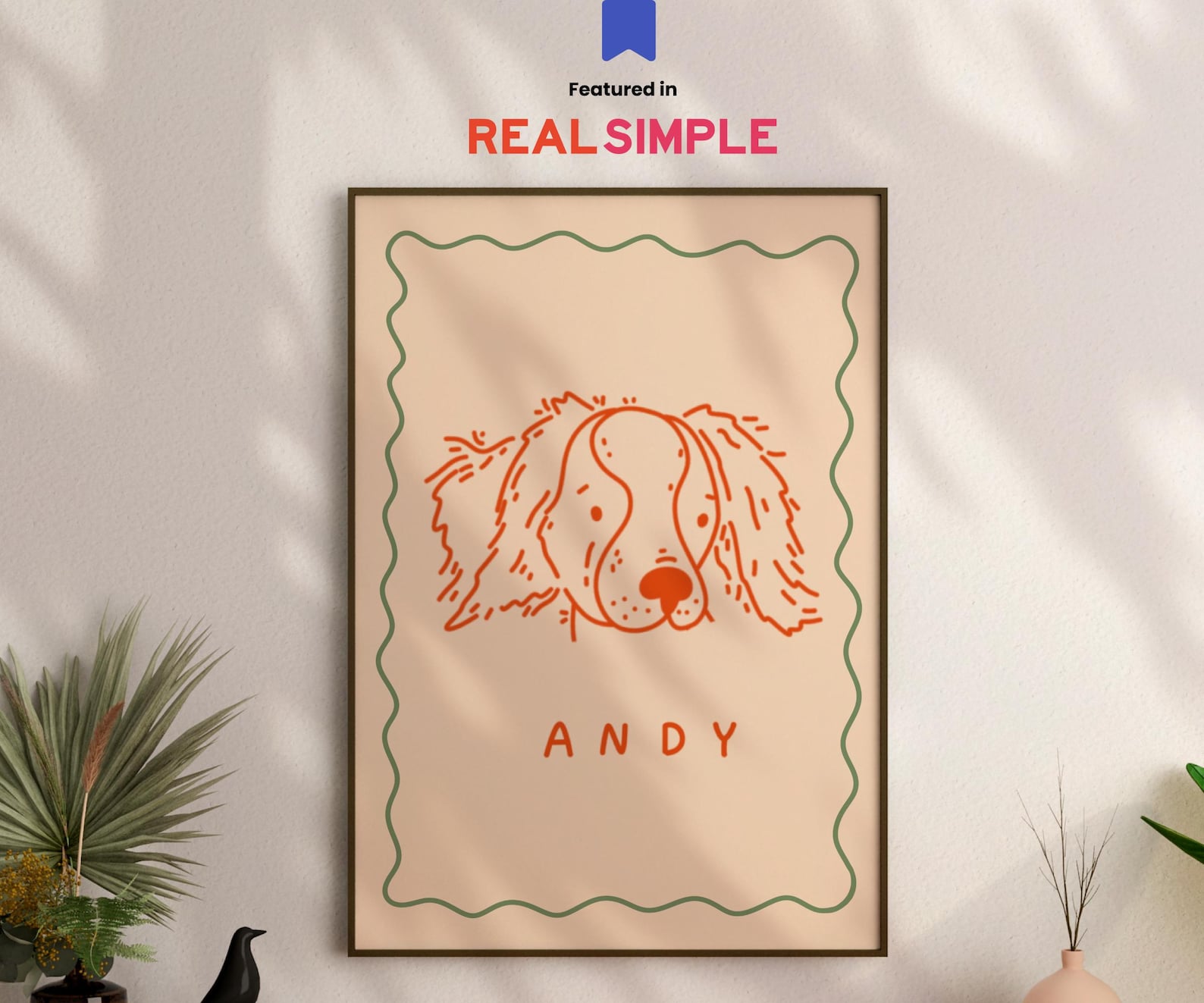 Custom Dog Portrait Custom Badly Drawn Pet Portrait Personalized Dog ...