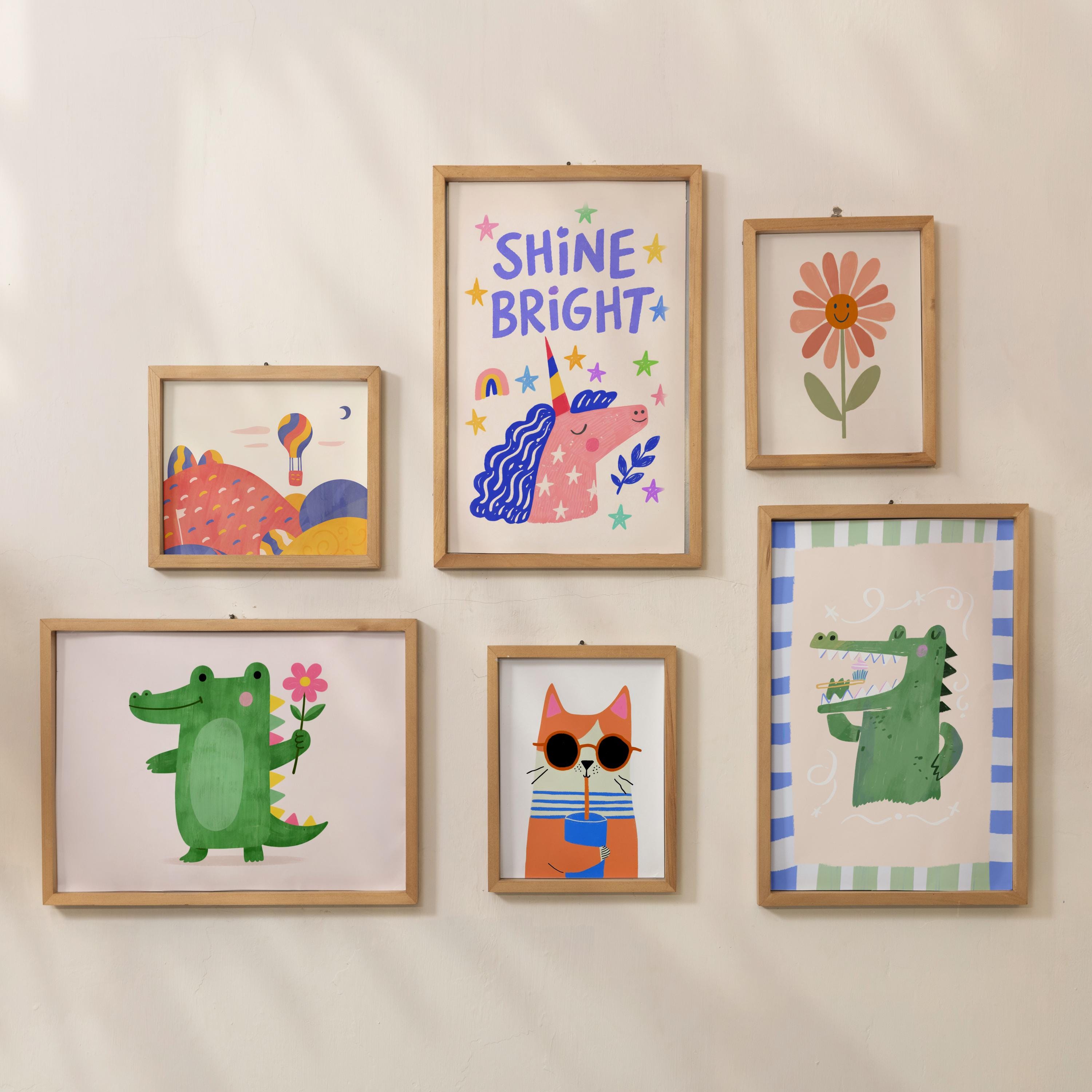 Modern Nursery Kid's Room Wall Art Bundle Set of 50 Prints, DIGITAL ...